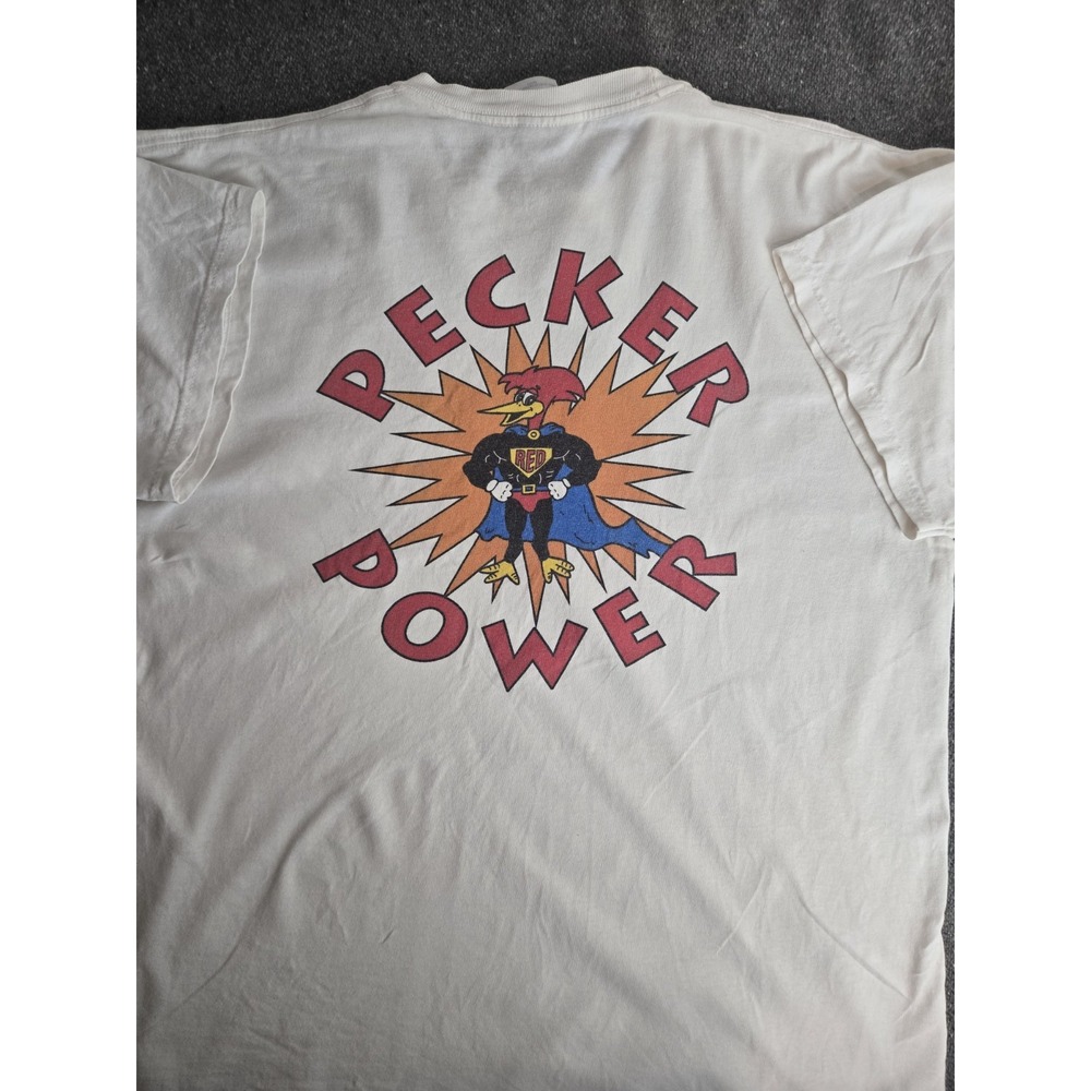 Vintage Y2k Peckers Bar And Grill T-shirt Size Xl Woodpecker Parody Comedy‎